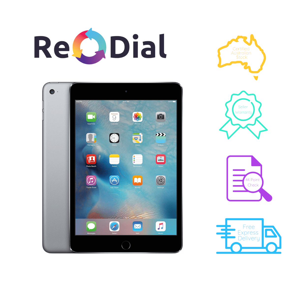 Apple iPad Mini 2nd Gen (2013) Retina Wi - Fi + Cellular - Acceptable Condition - ReDial Apple iPad Mini 2nd Gen (2013) Retina Wi - Fi + Cellular - Acceptable Condition - ReDial